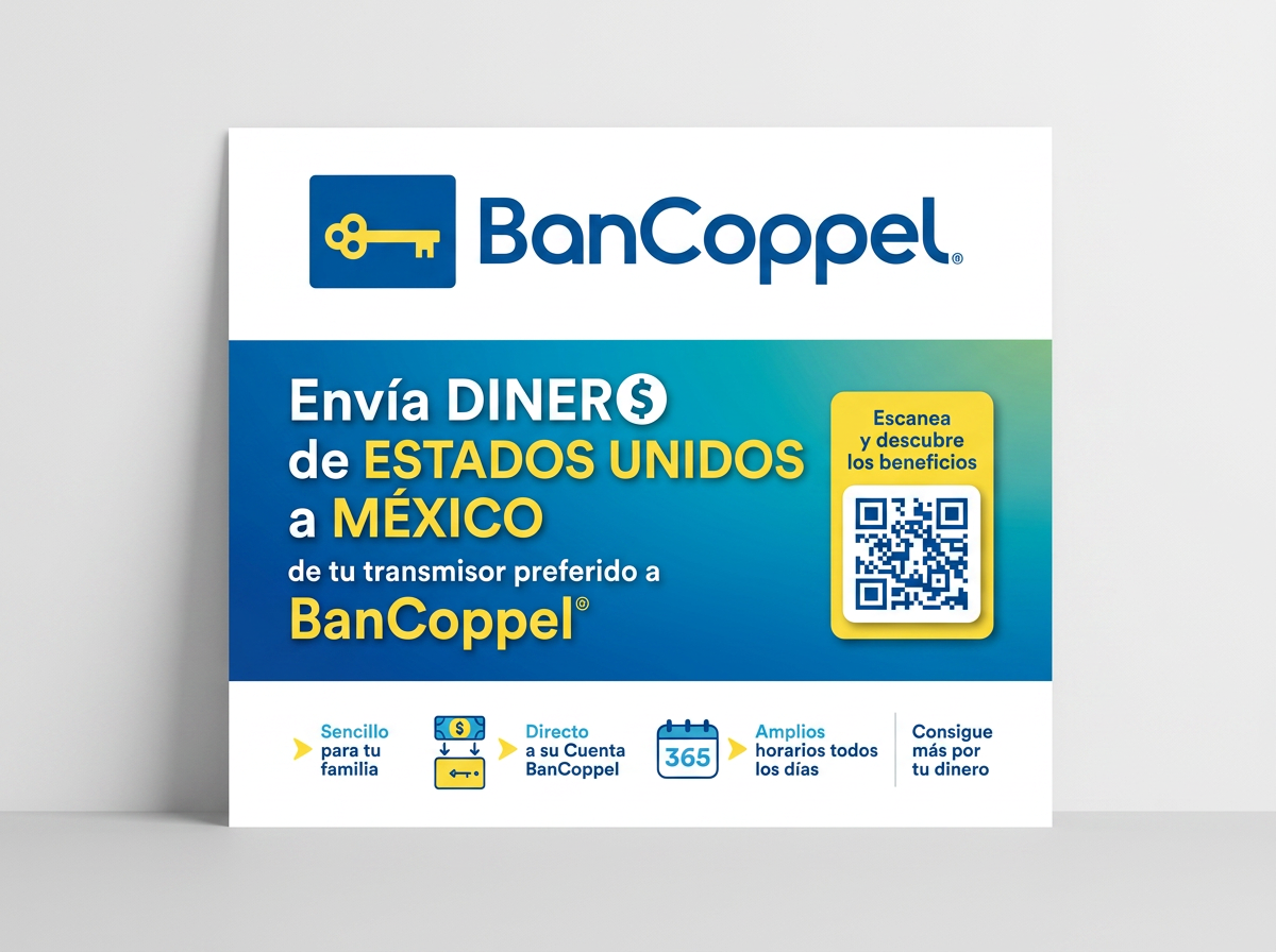 Envía dinero de Estados Unidos a México con BanCoppel